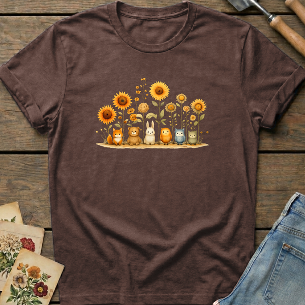 Forest Friends T-Shirt in Espresso - Comfort Colors 1717 flat lay