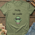 Prickly but Lovable T-Shirt in Moss - Comfort Colors 1717 flat lay
