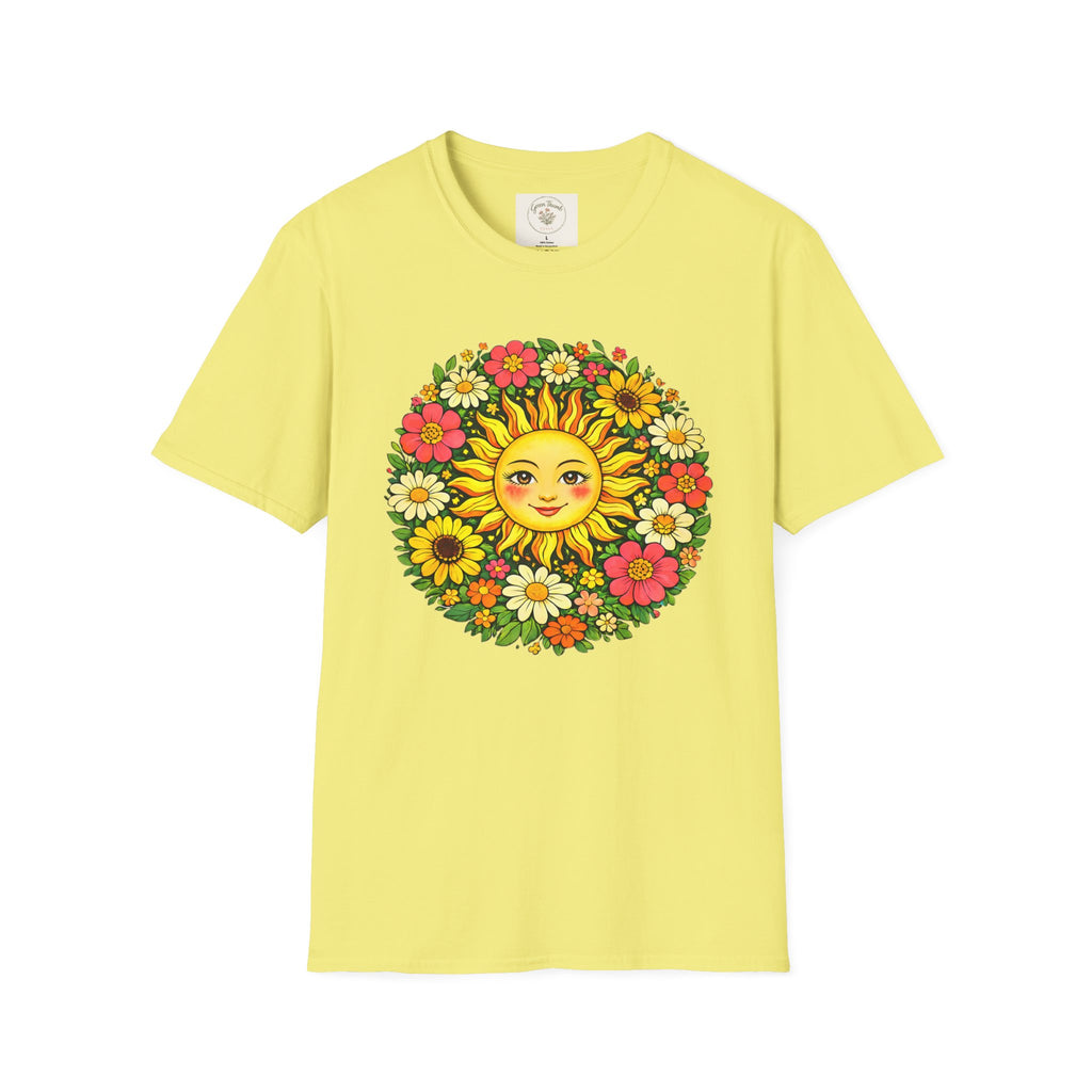 Radiant Sun Face T-Shirt