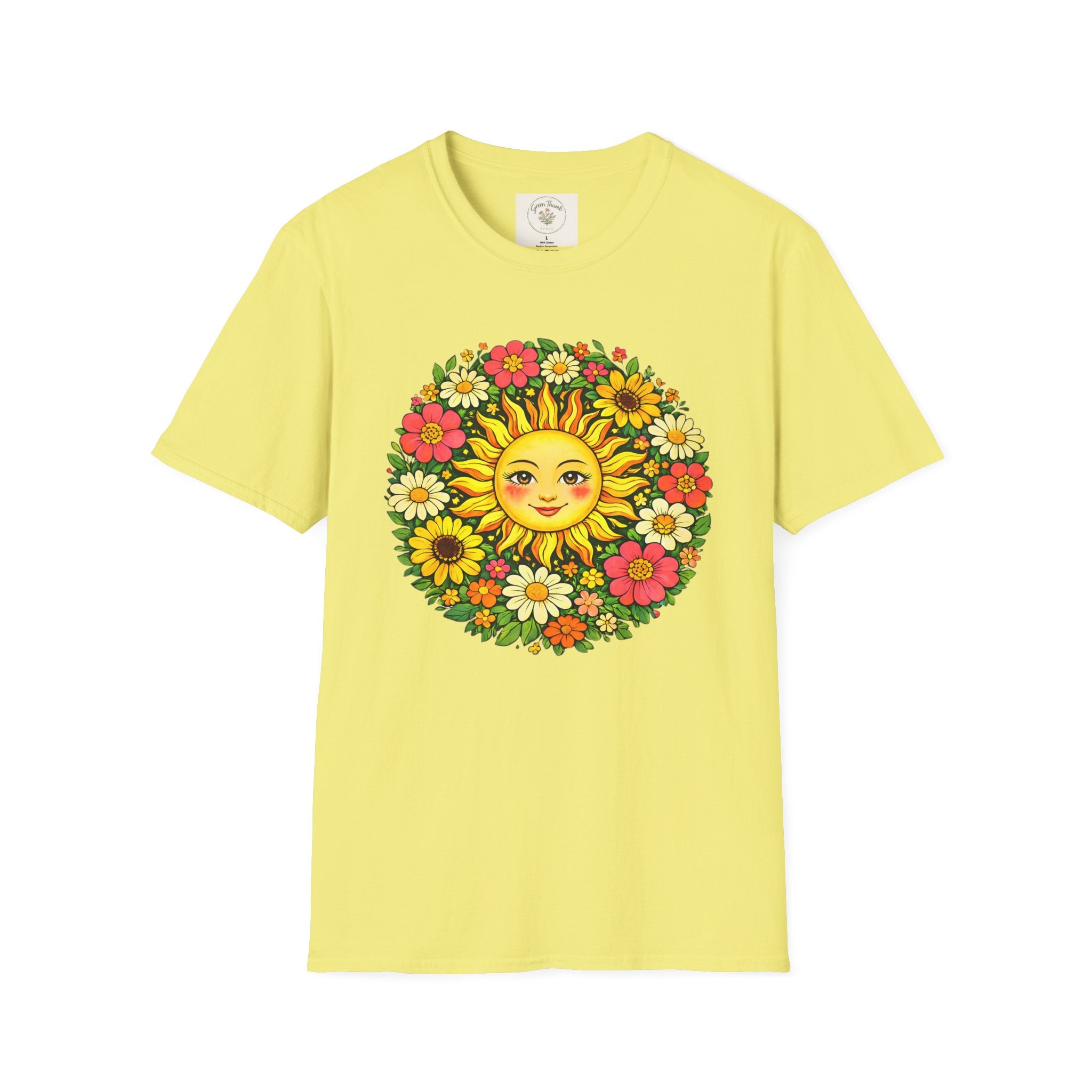 Radiant Sun Face T-Shirt