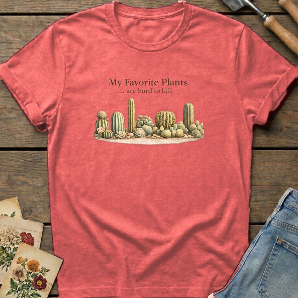 Hard to Kill T-Shirt in Watermelon - Comfort Colors 1717 flat lay