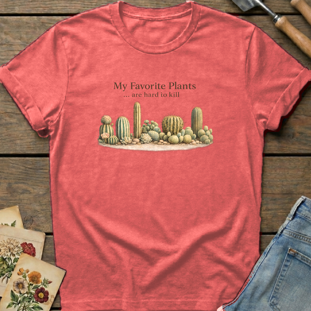 Hard to Kill T-Shirt in Watermelon - Comfort Colors 1717 flat lay