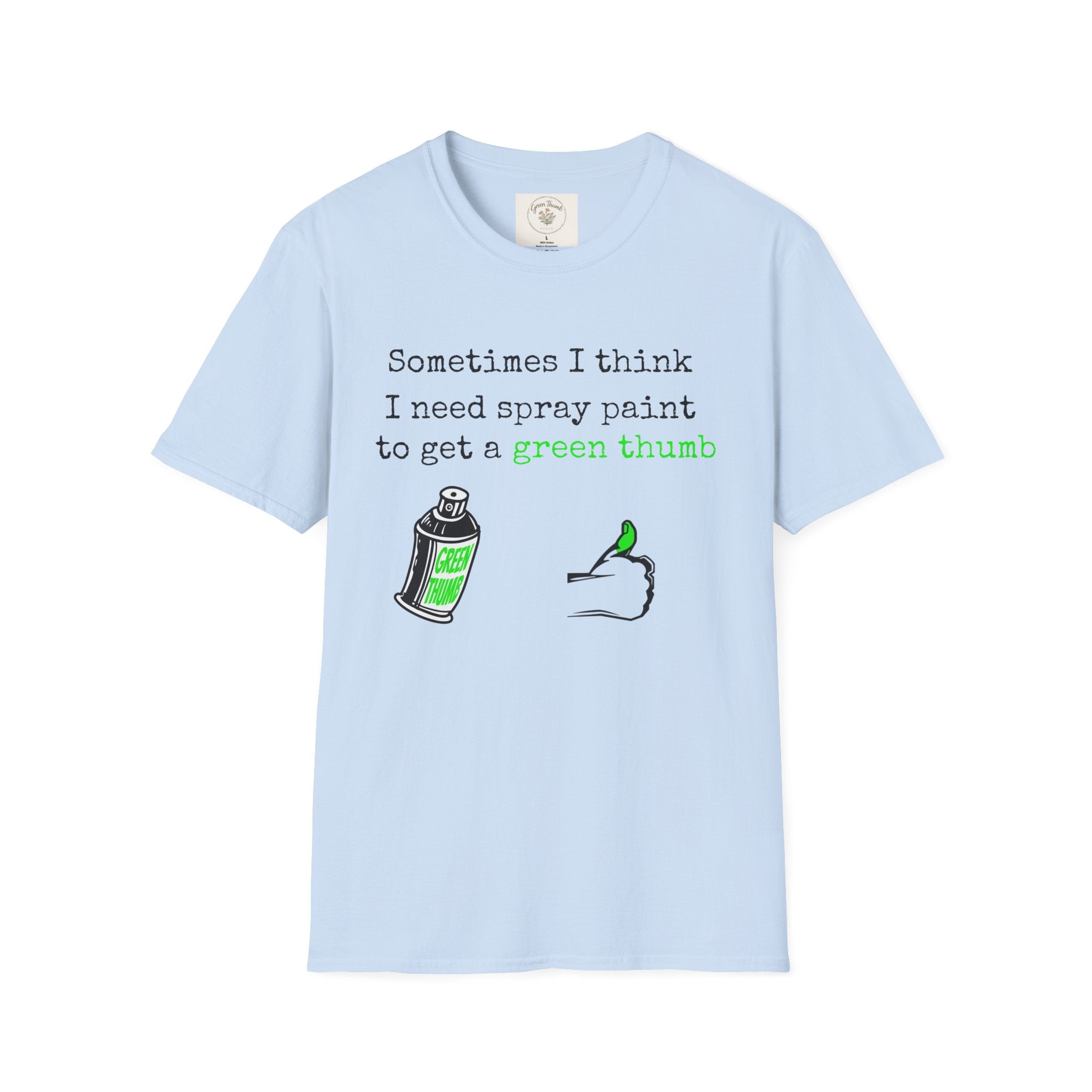 Spray Paint Green Thumb T-Shirt