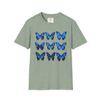 Blue Butterfly Matrix T-Shirt