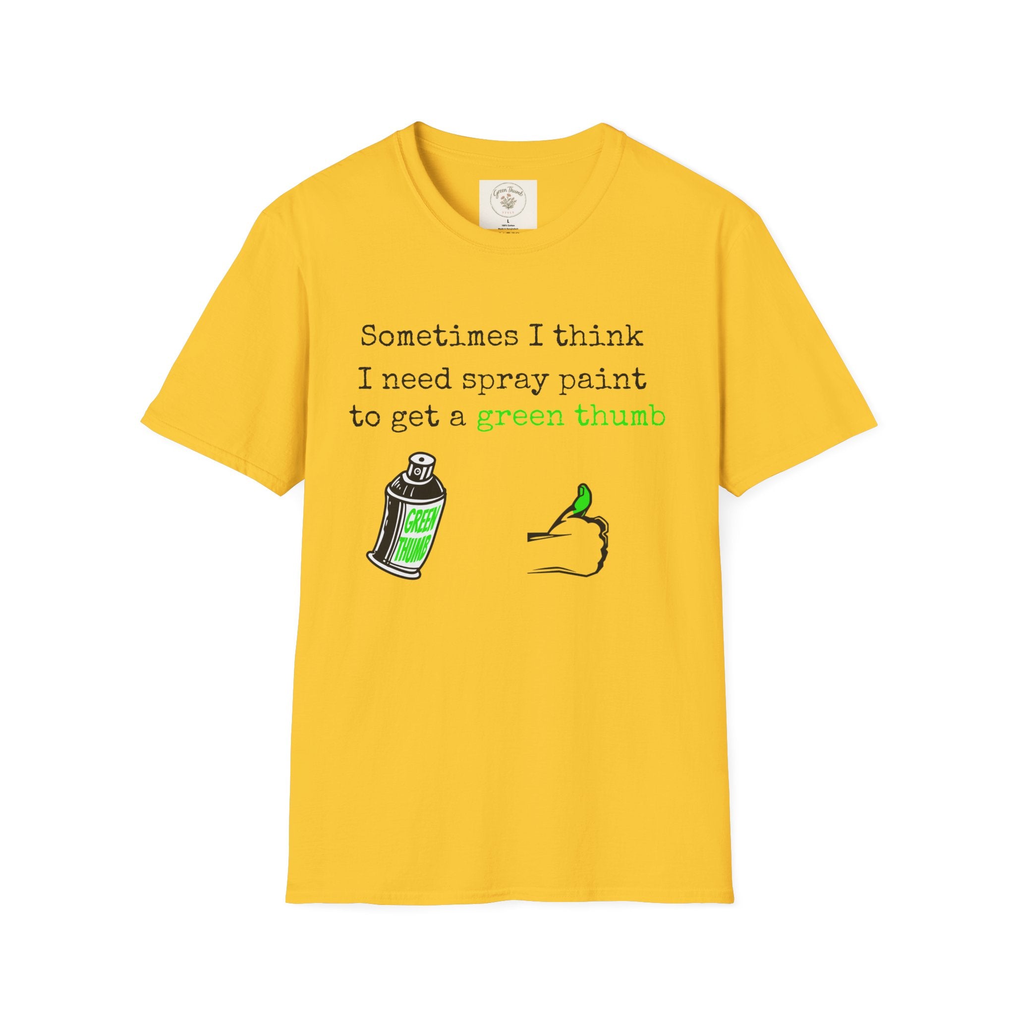 Spray Paint Green Thumb T-Shirt