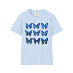 Blue Butterfly Matrix T-Shirt