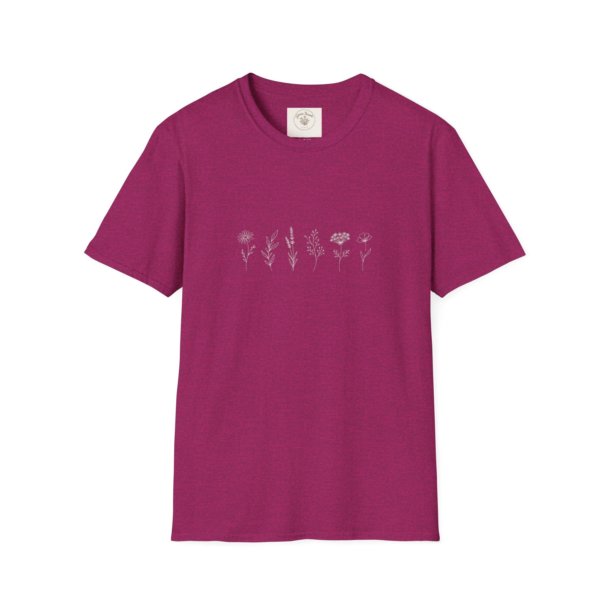 Simple Flower Line T-Shirt