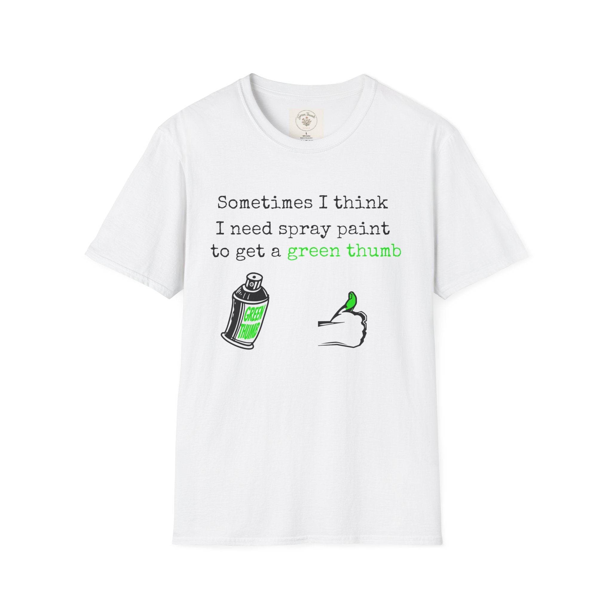 Spray Paint Green Thumb T-Shirt