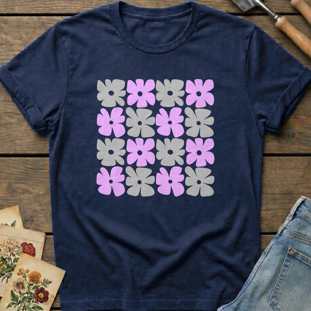 Bahama Matrix T-shirt in Midnight - Comfort Colors 1717 flat lay