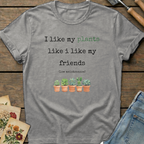 Low maintenance friends T-Shirt in Grey - Comfort Colors 1717 flat lay