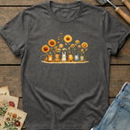 Forest Friends T-Shirt in Pepper - Comfort Colors 1717 flat lay