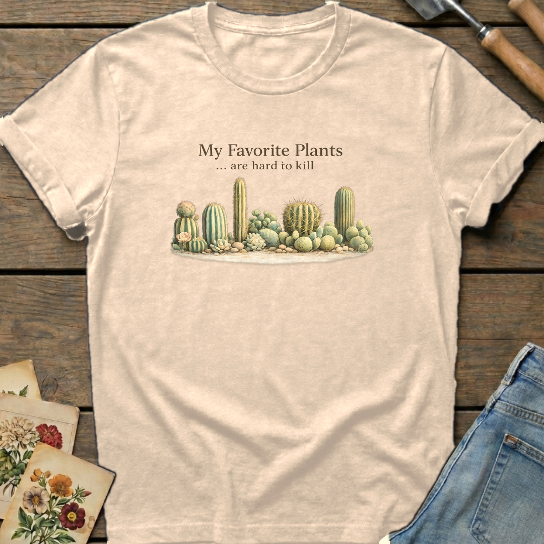 Hard to Kill T-Shirt in Ivory - Comfort Colors 1717 flat lay