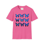 Blue Butterfly Matrix T-Shirt