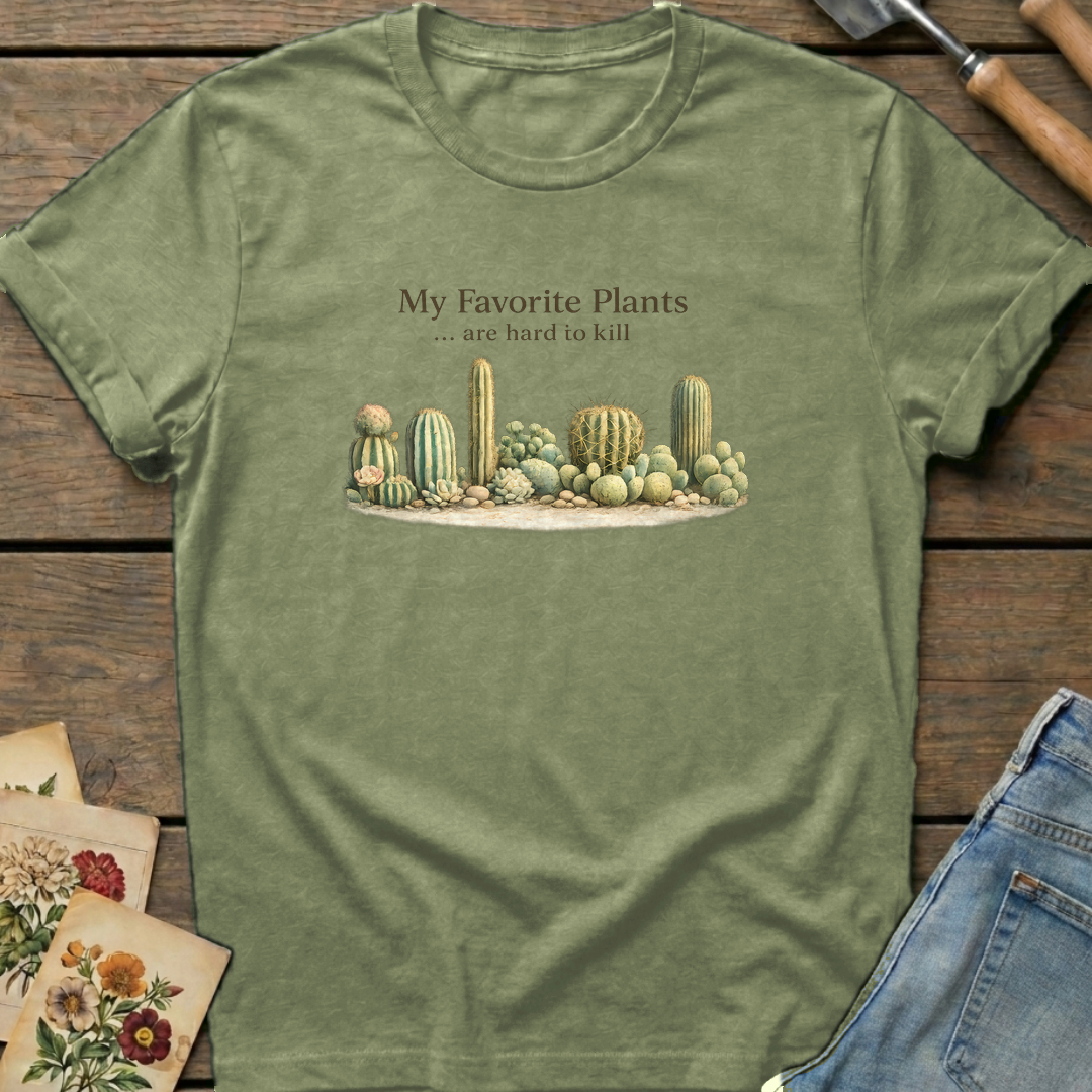 Hard to Kill T-Shirt in Moss - Comfort Colors 1717 flat lay