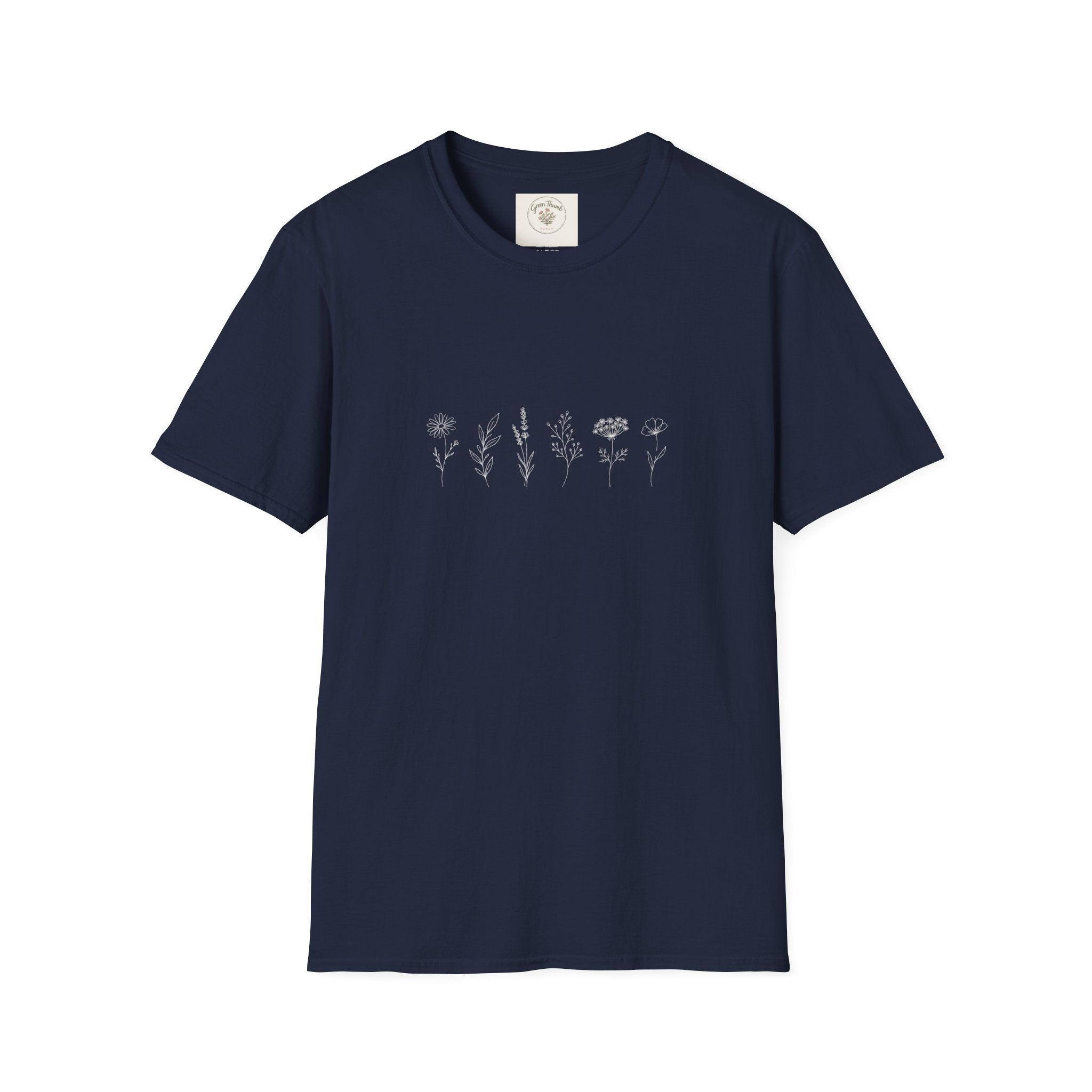 Simple Flower Line T-Shirt