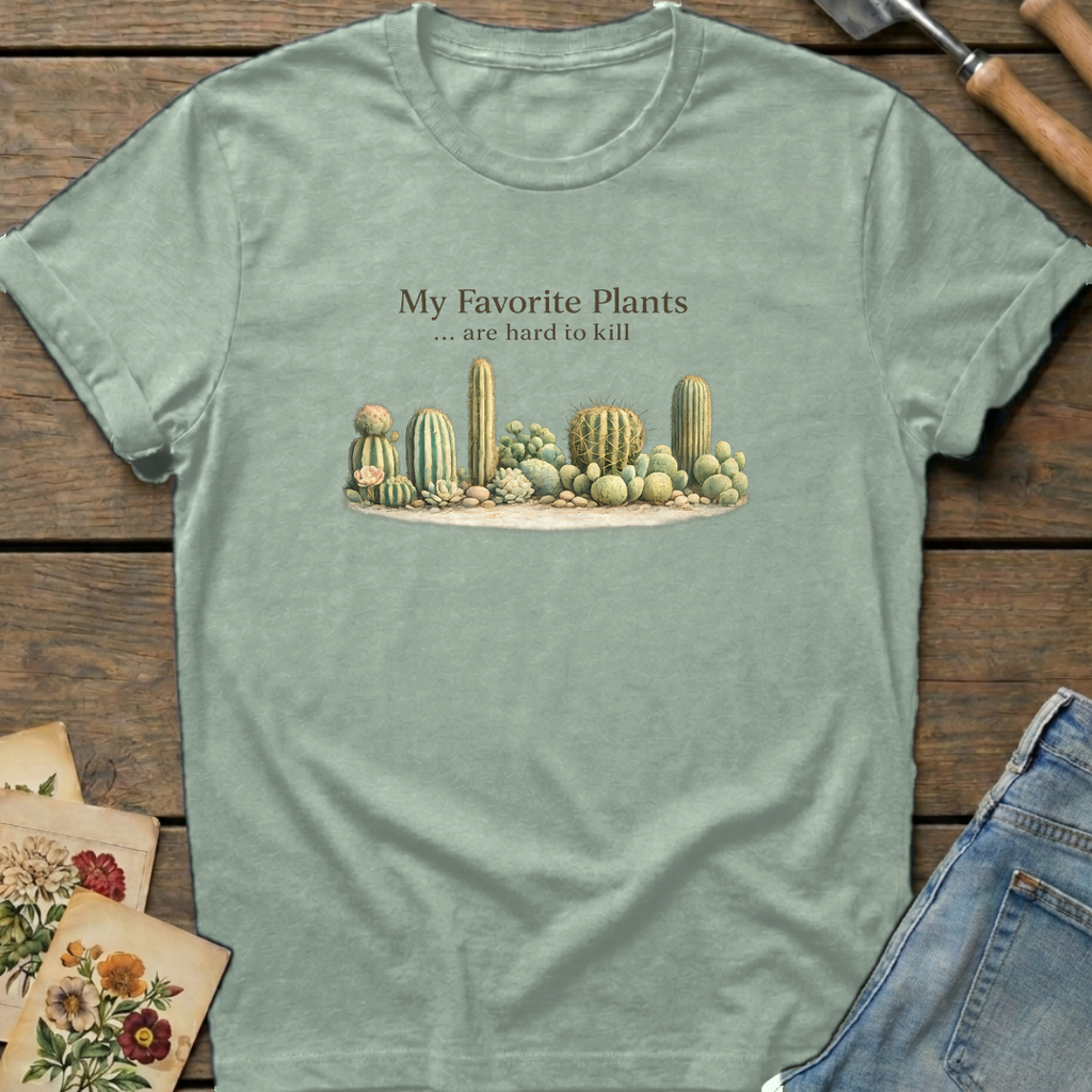 Hard to Kill T-Shirt in Bay - Comfort Colors 1717 flat lay