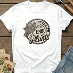 Never Enough Plants Mosaic T-shirt in White - Comfort Colors 1717 flat lay