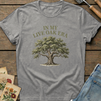 Live Oak Era T-Shirt in Grey - Comfort Colors 1717 flat lay