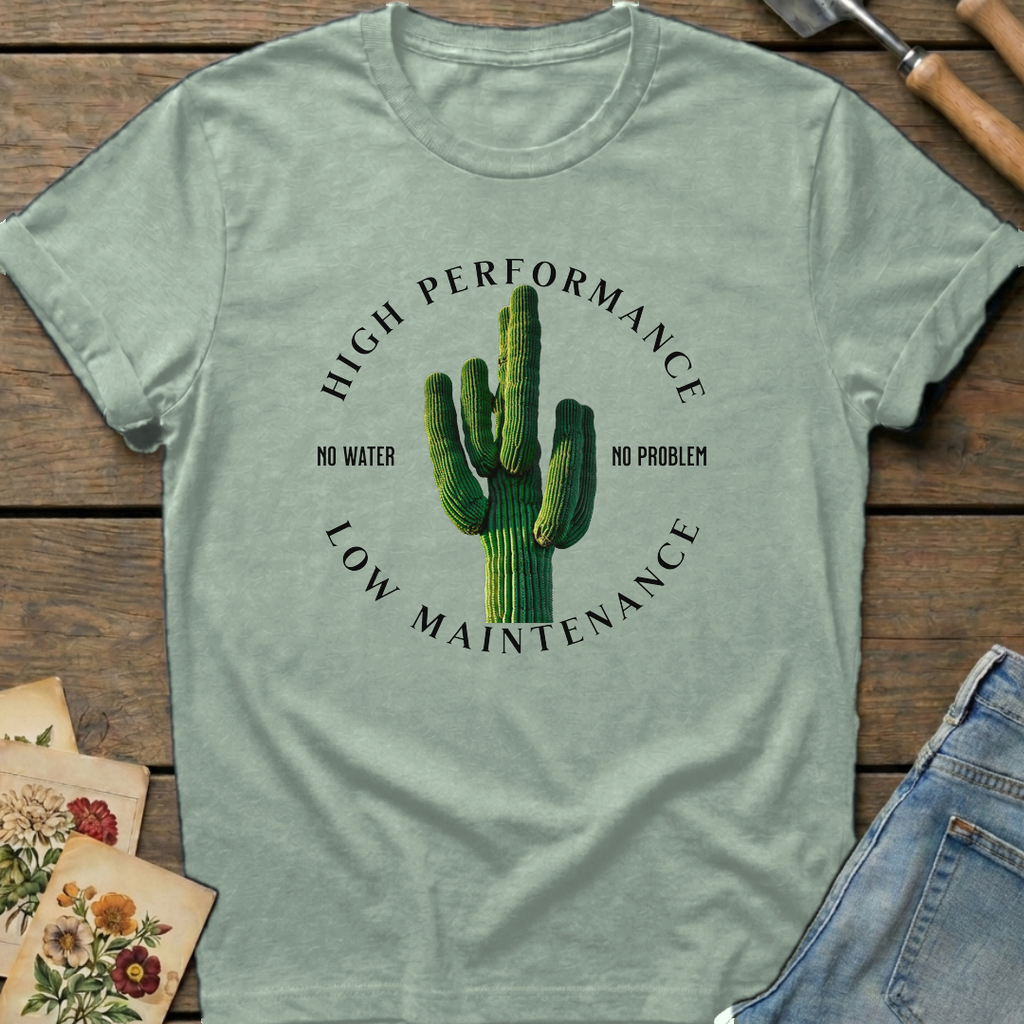 No Water No Problem T-Shirt in Bay - Comfort Colors 1717 flat lay