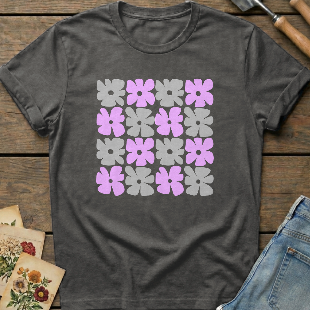 Bahama Matrix T-shirt in Pepper - Comfort Colors 1717 flat lay