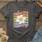 Garden Love in Pepper - Comfort Colors 1717 flat lay