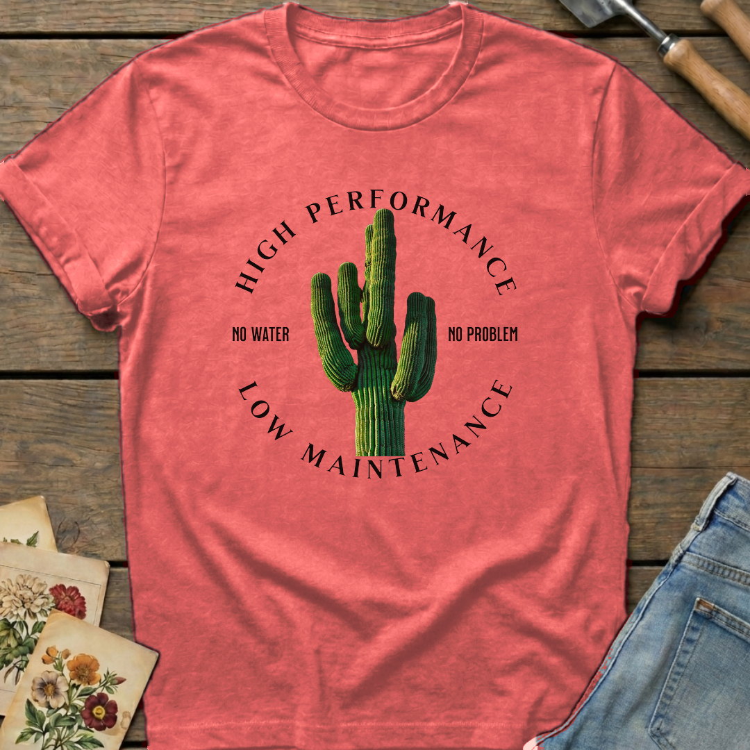 No Water No Problem T-Shirt in Watermelon - Comfort Colors 1717 flat lay