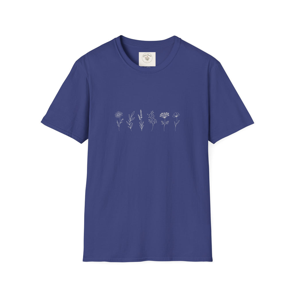 Simple Flower Line T-Shirt