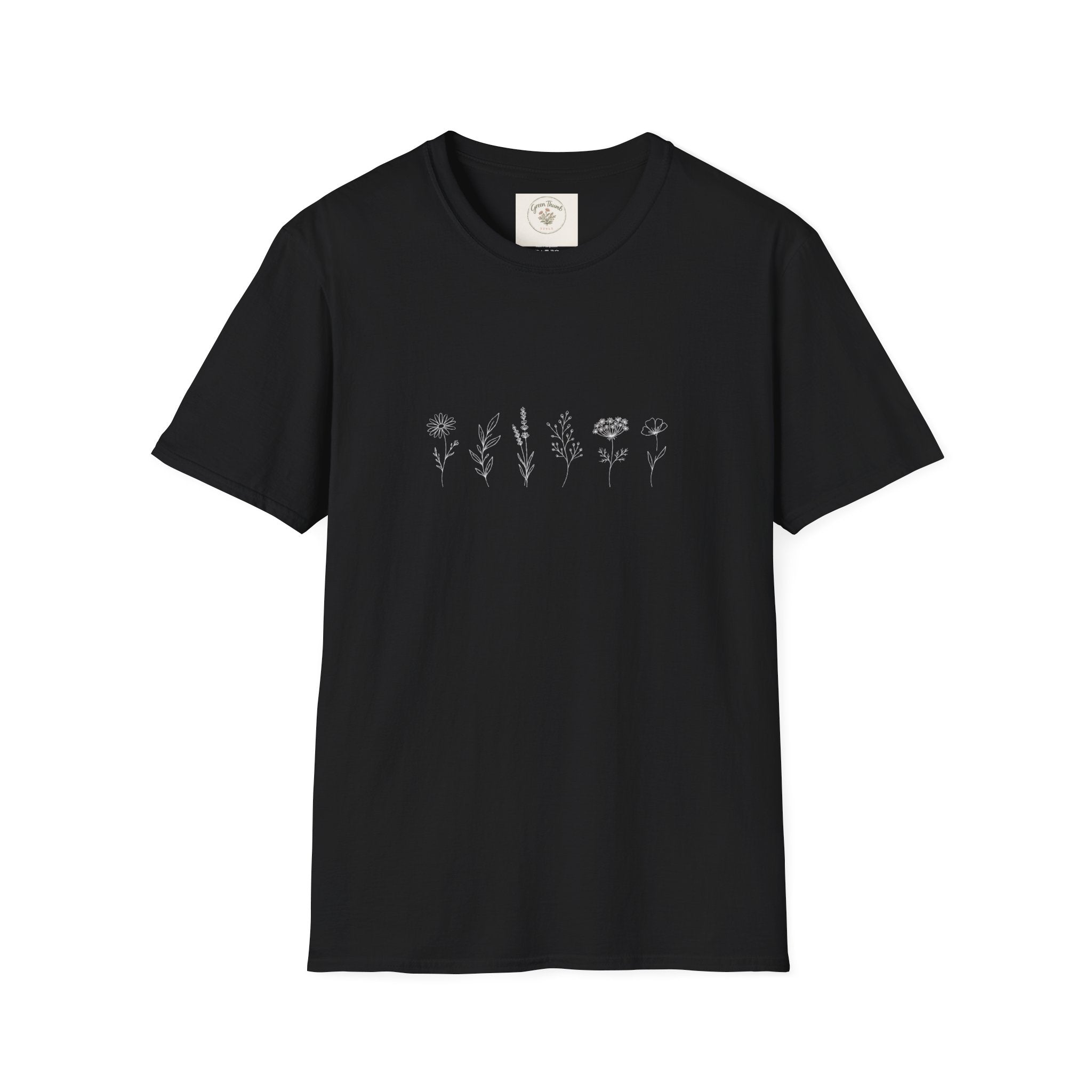 Simple Flower Line T-Shirt