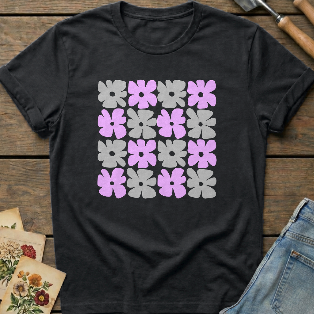 Bahama Matrix T-shirt in Black - Comfort Colors 1717 flat lay
