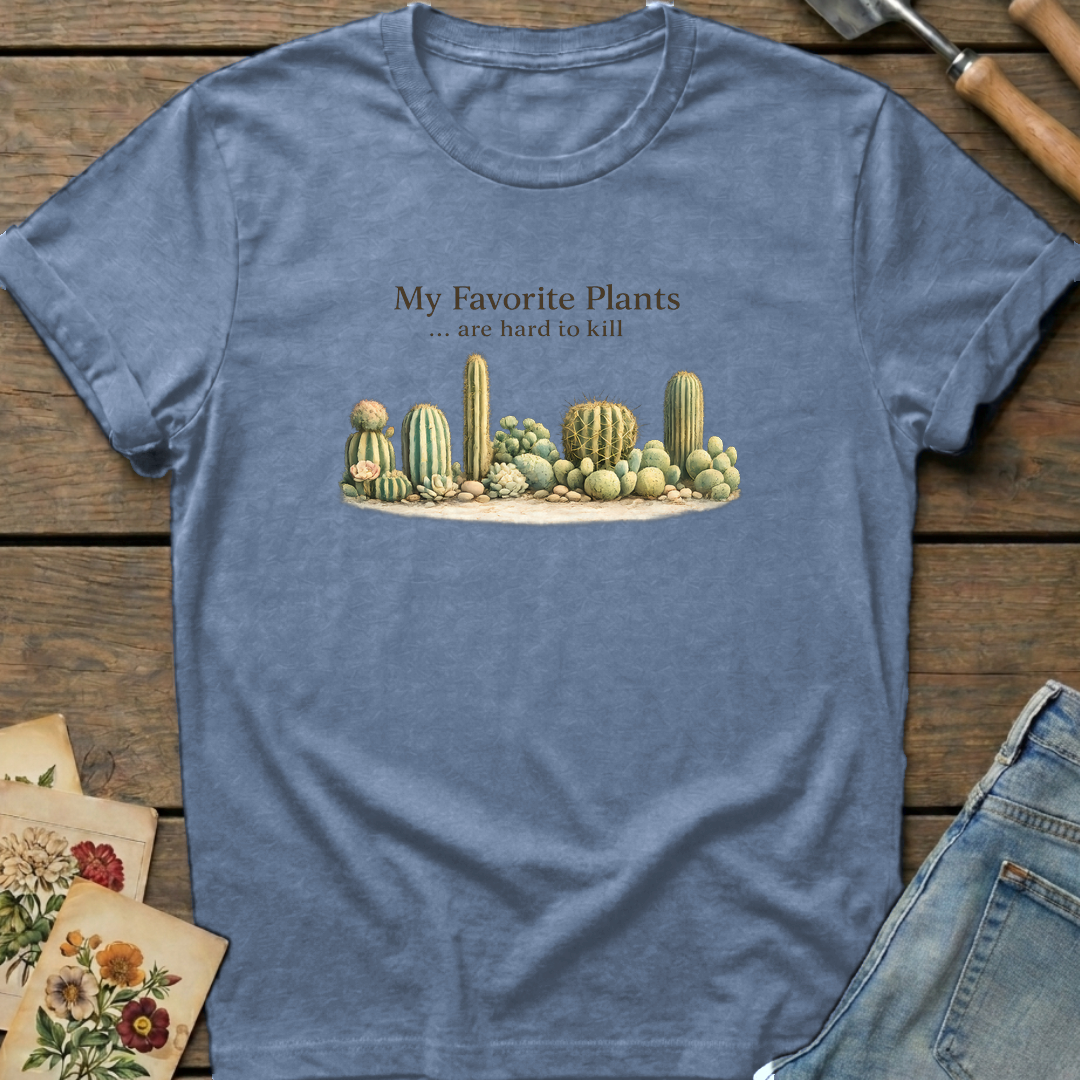 Hard to Kill T-Shirt in Blue Jean - Comfort Colors 1717 flat lay