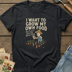 Bacon Seeds T-Shirt in Black - Comfort Colors 1717 flat lay