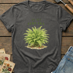 Fern Era T-Shirt in Pepper - Comfort Colors 1717 flat lay