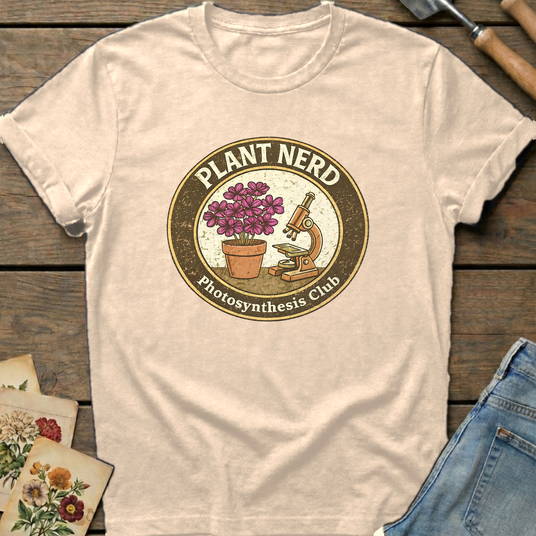 Plant Nerd in Ivory - Comfort Colors 1717 flat lay