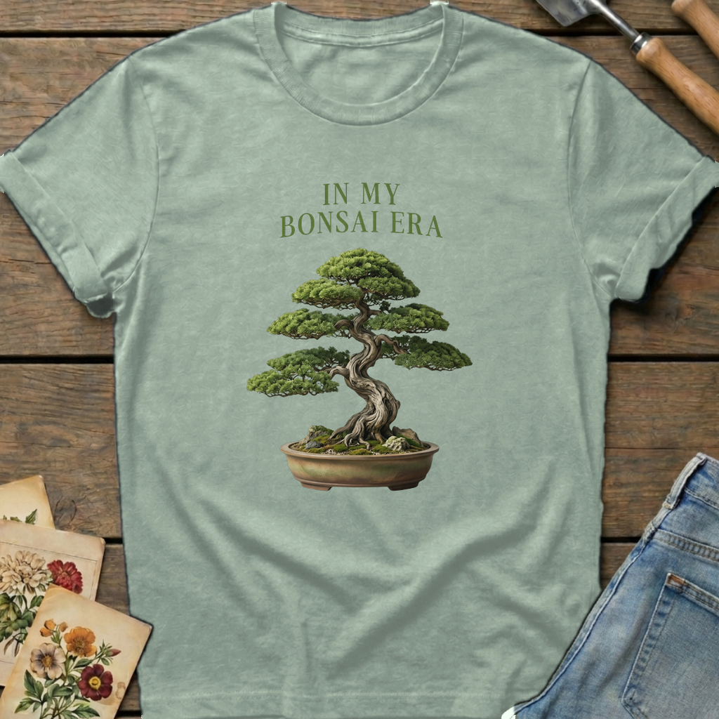 Bonsai Era T-Shirt in Bay - Comfort Colors 1717 flat lay