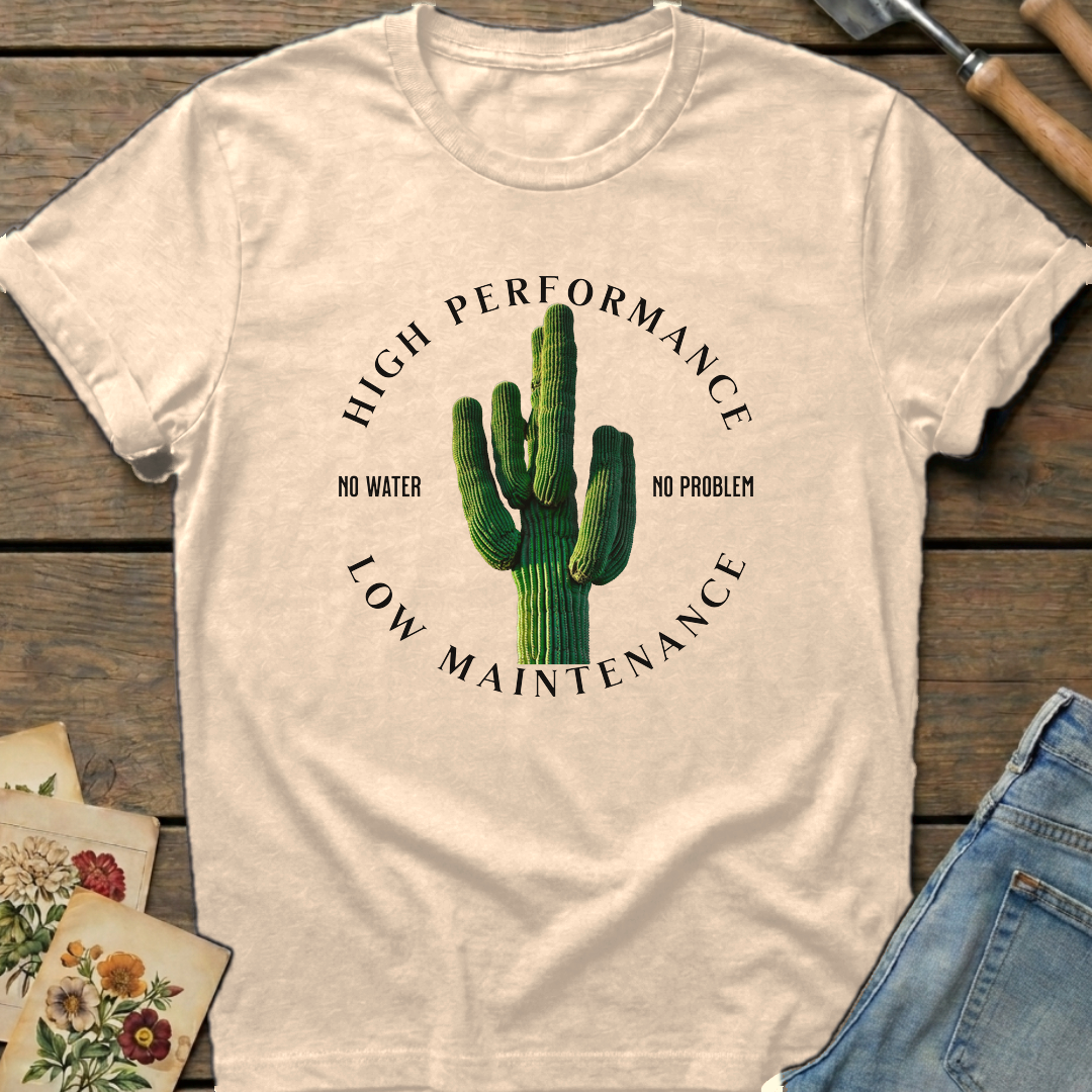 No Water No Problem T-Shirt in Ivory - Comfort Colors 1717 flat lay
