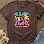 Grow with the Flow in Espresso - Comfort Colors 1717 flat lay