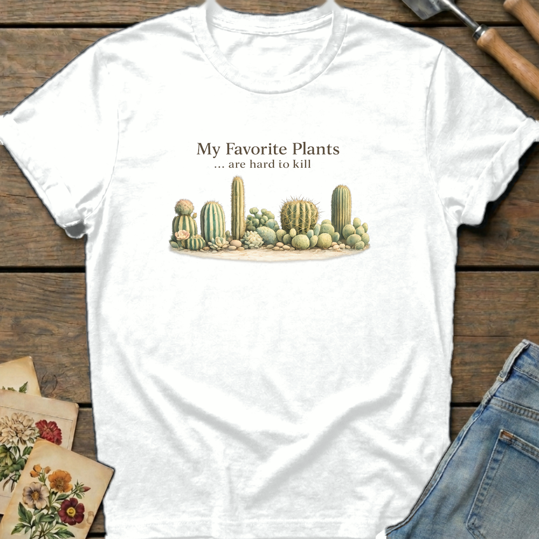 Hard to Kill T-Shirt in White - Comfort Colors 1717 flat lay