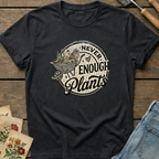 Never Enough Plants Mosaic T-shirt in Black - Comfort Colors 1717 flat lay