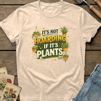Not Hoarding Plants T-Shirt in Ivory - Comfort Colors 1717 flat lay