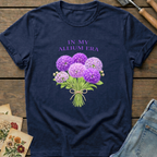 Allium Era T-Shirt in Midnight - Comfort Colors 1717 flat lay