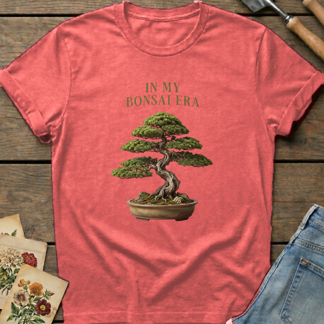 Bonsai Era T-Shirt in Watermelon - Comfort Colors 1717 flat lay